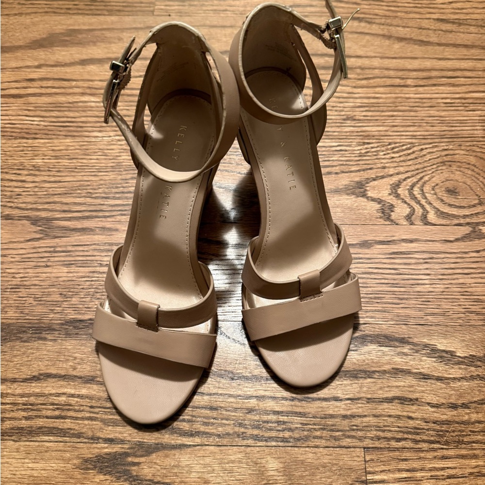 Kelly & Katie Nude Heeled Sandals